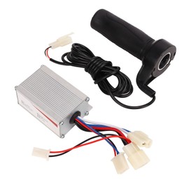 12V 250W B Motor Controller with Throttle Grip Set, Aluminum Housing, 3 Wires, Controller Wire Grip Set In This Kit Is With B Motor Controller For Electric Tricycles,