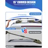 15°Curved Car Wash Brush with Long Handle Kit, 55-Inch 4-Section