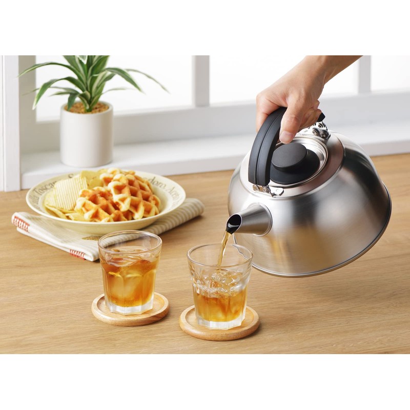 Yoshikawa FLAT SJ3463 Compact Kettle, 0.8 gal (2.8 L) (with