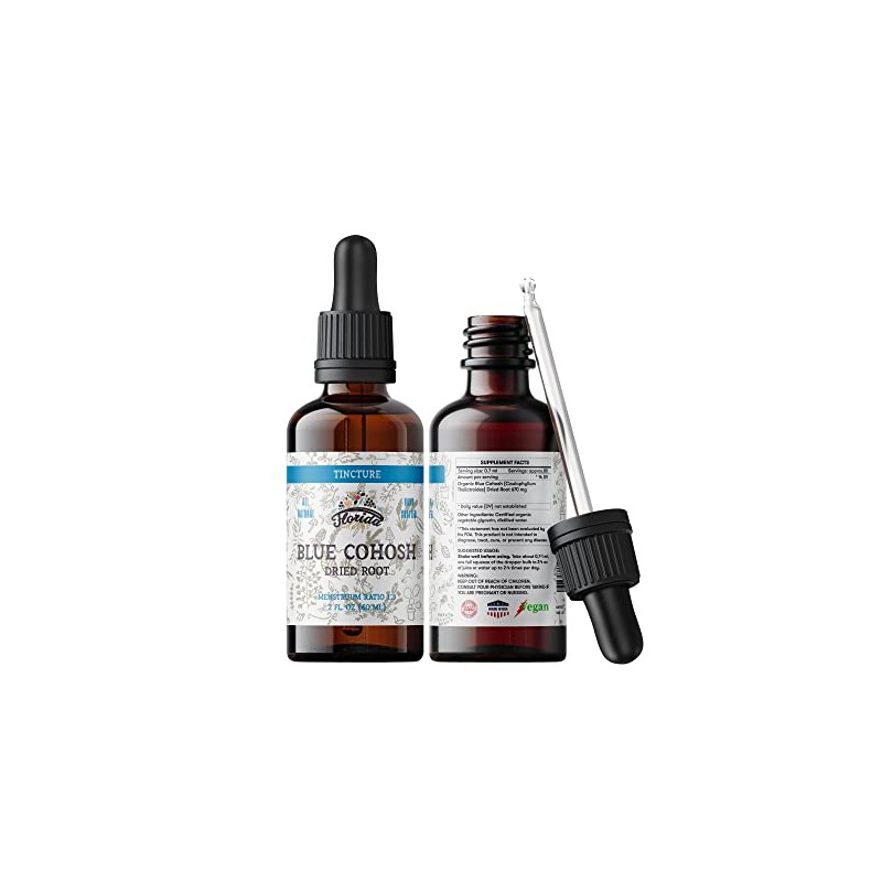 Blue Cohosh Tincture, Organic Blue Cohosh Extract (Caulophyllum Thalictroides)