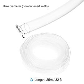 sourcing map Heat Shrink Tubing, 1/4 Inch ID 82 ft Long 3:1 Ratio Polyolefin Heat Shrink Cable Sleeve for Electrical Wire Insulation, Cable Management