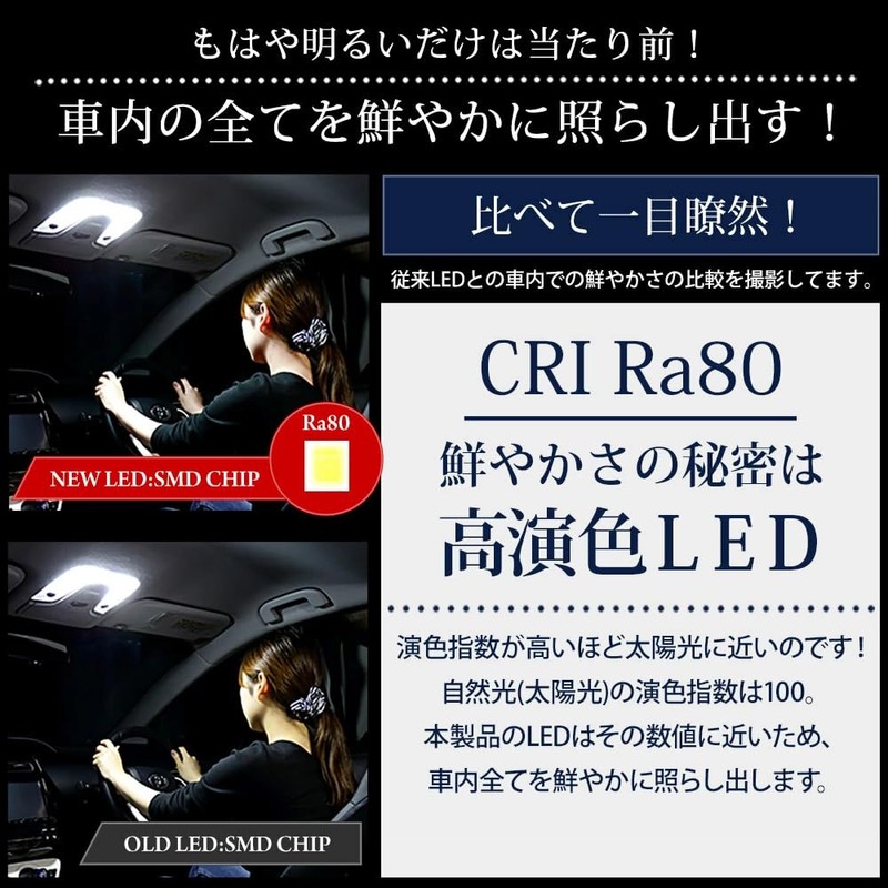 YOURS (ユアーズ) Honda WR-V Dedicated LED Room Lamp Set, 3-Level