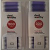 Double Tip 100% Pure Cotton Swabs 300 Tips/Pk Select Color