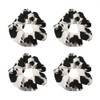 4 Pcs Cow Print Hair Scrunchies Animal Print Hair Bands