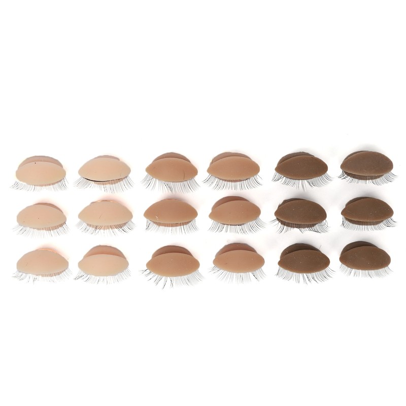 9 Pairs Replaced Eyelids Silicone Removable Eyelids with Lashes for