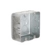 Hubbell-Raco 683 Two-Device Switch, 4-Inch. Square Box 2-1/8-Inch Deep, 1/2-Inch