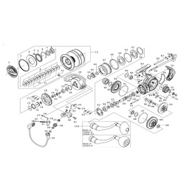 DAIWA Genuine Part 21 Celtate SW 14000-XH Spool (2-12) Part Number: 12 Part Code: 128E33