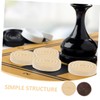 TOYANDONA Replacement Checker Pieces 72pcs Wooden Chess Pieces for Backgammon