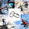 304 Stainless Steel D Shape Locking Carabiner Quick Link Chain