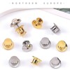 Aqualoach Pin Badge Catch Clasp Flat Head One-Touch Anti-Lost (Silver)