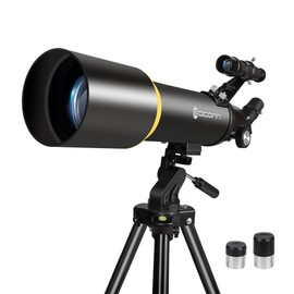 Telescope for Adults, 90mm Aperture 600mm Refractor Telescope for Kids and Beginners, Telescopes for Adults Astronomy with Handbag and Phone Adapter
