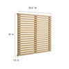 Modway Render Mid-Century Modern Wall-Mount Twin Headboard in Oak