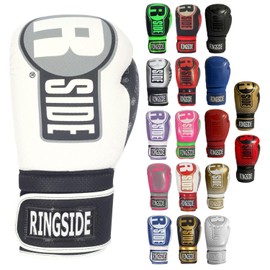 Ringside Unisex Adult FTG1 WH/BK L/XL Apex Bag Gloves, White/Black, Large-X-Large US