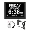 8.7inch Digital Day Calendar Clock Auto Dimming Large Display Medication