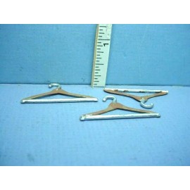 Reynold's Metal Miniatures Miniature Clothes Hangers "Wooden" #246 Reynold's Painted Metal 1/12th