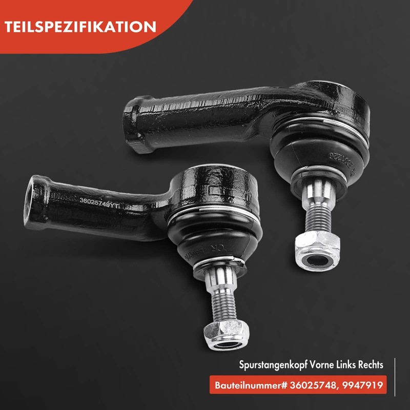 Frankberg 2 x Tie Rod Front Left Right Outer Compatible