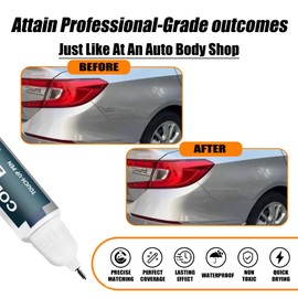 Lunar Silver Metallic(NH-830M) Touch Up Paint Compatible with Honda, Car Paint Pen Scratch Repair Two-In-One Touch Up Paint, Premium Car Scratch Remover for Deep Scratches