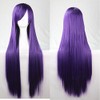 New 80cm Straight Sleek Long Full Hair Wigs w Side