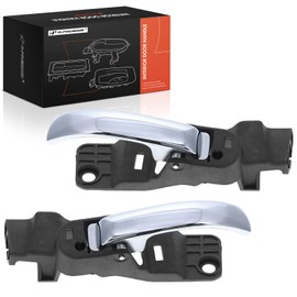 A-Premium Inside Interior Door Handles Compatible with Chrysler 200 2011 2012 2013 2014, Chrome, 2-PC Set, Front or Rear Driver and Passenger Side