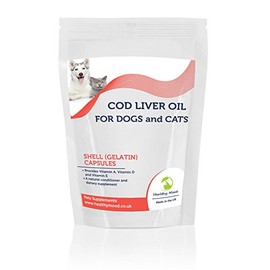Cod Liver Oil Cat and Dog Pet Health Supplement 60 Capsules