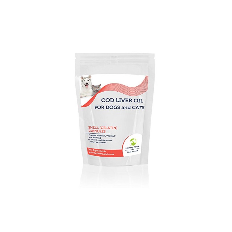 Cod Liver Oil Cat and Dog Pet Health Supplement 60