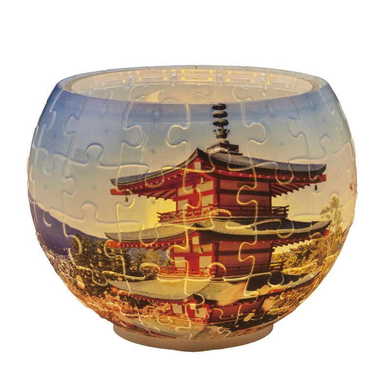 Yanoman 80 Piece Jigsaw Puzzle Sakura Blooming Sengen Park [Lampshade