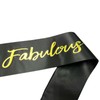 NAUXIUDSJS 30 Fabulous Sash, 30th Birthday Sash, Black Satin Sash