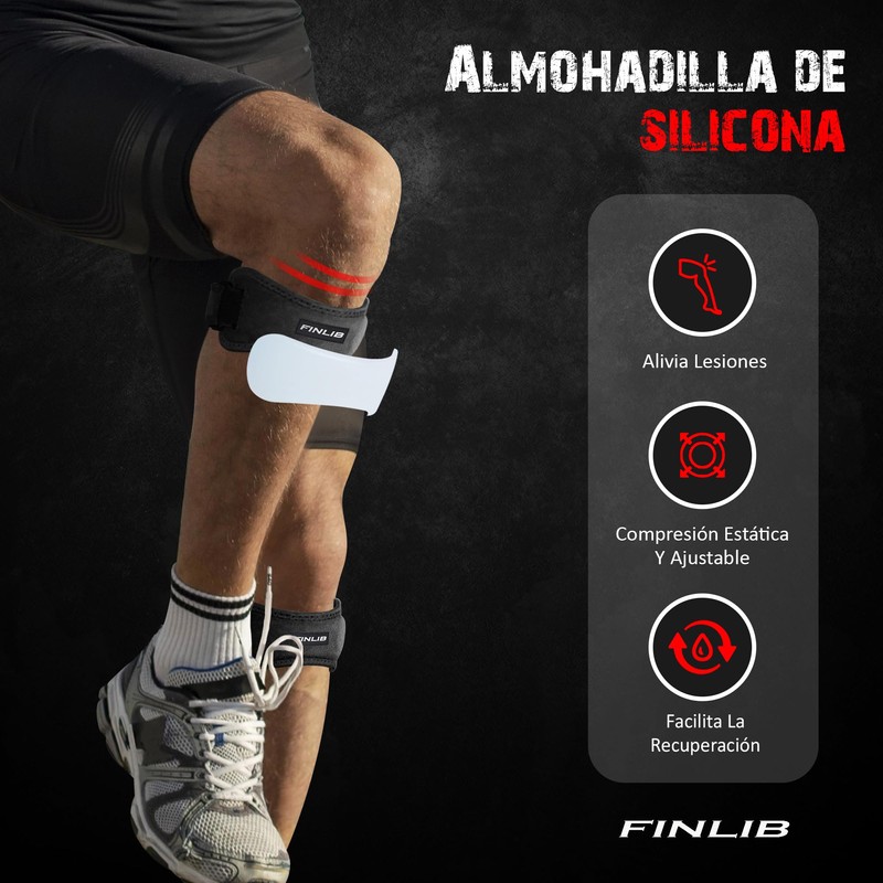 FINLIB 2 x Knee Pads Meniscus and Band Knee Cap