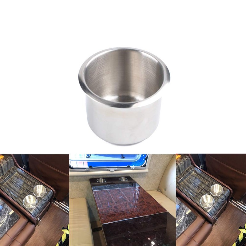 Stainless Steel Cup Holder Insert Cup Base for Motorhomes RV