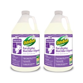 OdoBan Professional Cleaning Ready-to-Use BioOdor Digester Harsh Aroma Counteractant, Made in the USA, 2-Pack, 1 Gallon Each
