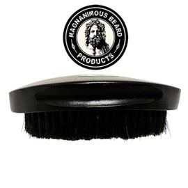 THE MAGNANIMOUS BOAR'S HAIR BRISTLE BRUSH (REAL WOODEN HANDLE) - EXFOLIATES, STYLES, & PROMOTES GROWTH - THE BEST BOAR'S HAIR BRISTLE BRUSH ON THE PLANET, ZEUS APPROVED!