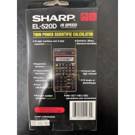 Sharp BNIB - Vintage Sharp EL-520D Scientific Calculator Brand New