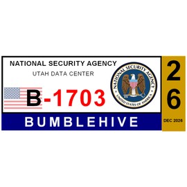 2026 Bumblehive NSA Data Center Parking Decal