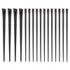 16 Piece Angled Eyeliner Brush Flat Tapered Eyebrow Concealer Brush