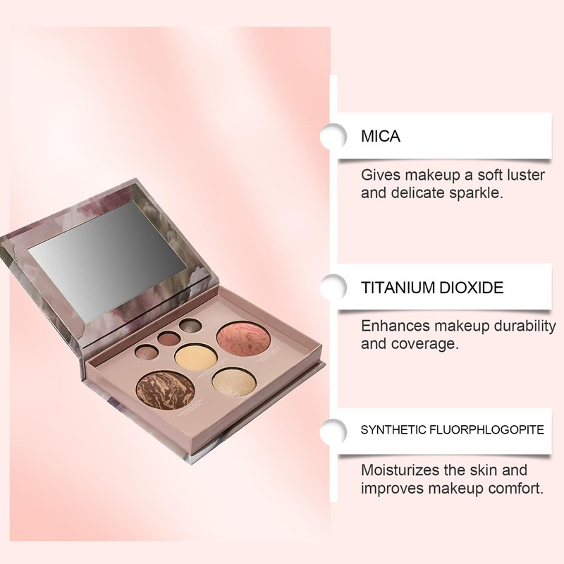 All-in-One Baked Palette Makeup Set, Cosmetic Make Up Starter Kit