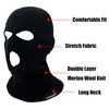 Fullsheild 3 Hole Merino Wool Balaclava Face Ski Mask Winter