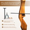 sourcing map Archery Bow Square T-Shape Ruler Tool Nocking Points