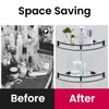 YorkHoMo Glass Shelf Bathroom Floating Shower Corner Shelves Shampoo Holder