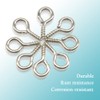 Hocansen 300 Pieces Eye Pins 13x6mm Small Screw Eye pins