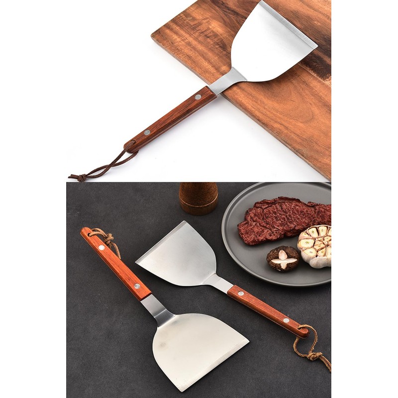 YFFSFDC Okonomiyaki Spatula, Spatula, Egg Spatula, Griddle Spatula, Stainless Steel,