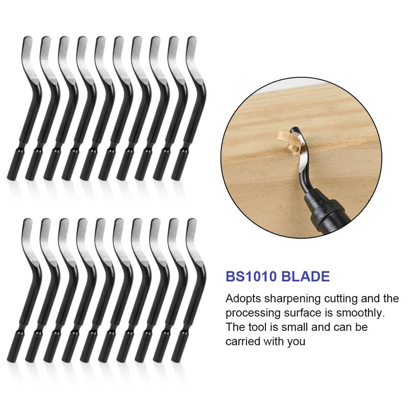 flintronic Universal deburring tool, pack of 20 replacement blades, without