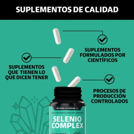 Selenio  Seleniometionina 240mcg Con Vitamina E, Moringa Y Raz de Crcuma Capsulas (curcuminoides)  100 Vegano Beyond Vitamins  Curcumina Sin Sabor... 
