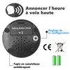 Large Talking Button Clock,Talking Alarm Clock Telling Time and Day