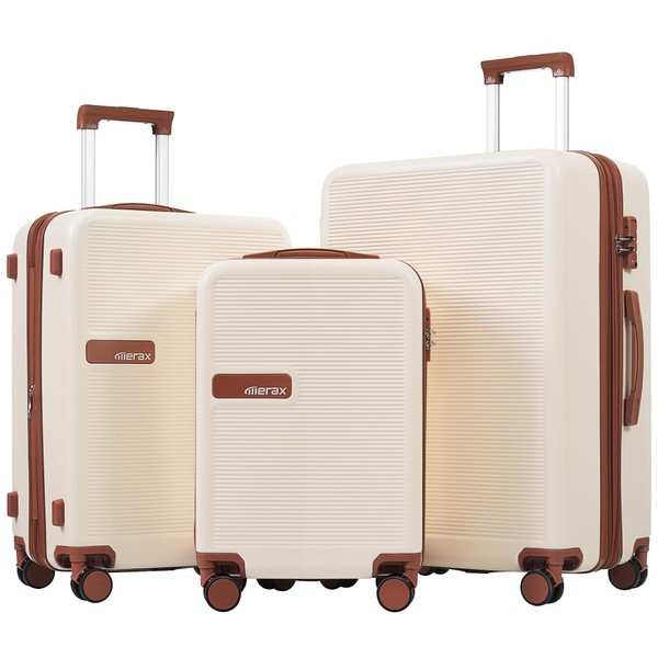 Merax Luggage Sets 3 Piece with TSA Lock Light Weight