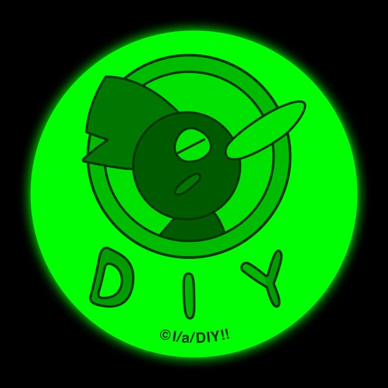 Do It Yourself!! - Do-It-It-Yourself - High Luminous Can Badge