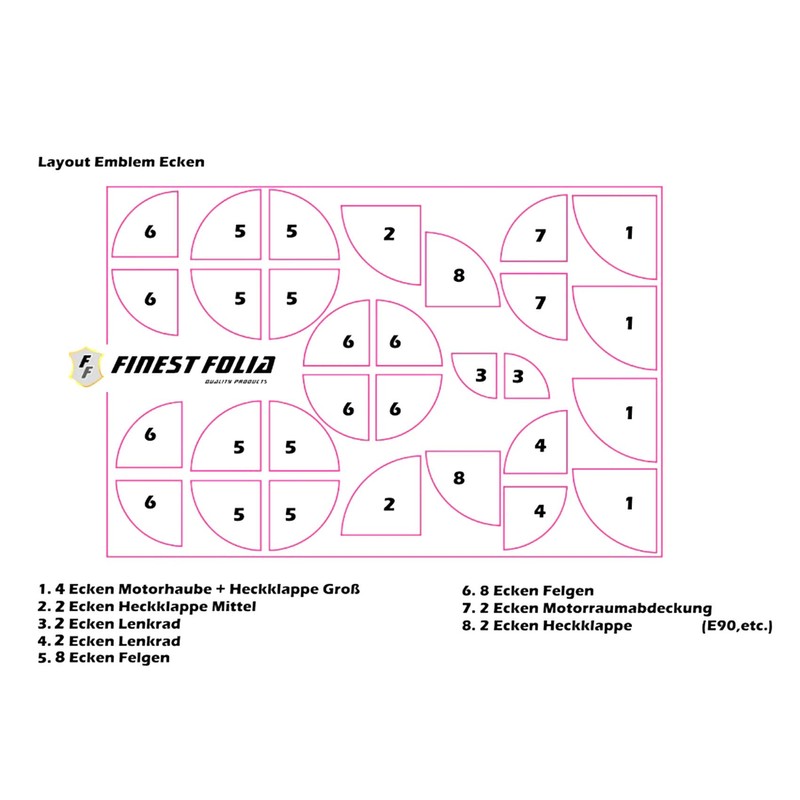 Finest Folia Digital Print Emblem Sticker (R018 Turkey)