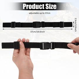 Pack of 3 Adjustable Chest Strap Backpack 2.5 cm Adjustable Chest Strap for Backpack Chest Strap with Buckle Robust for School Bag, Hiking, Jogging and Outdoor Activities, for Adults and Children