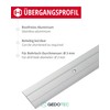 Gedotec transition profile transition rail aluminium flat perforated width 37