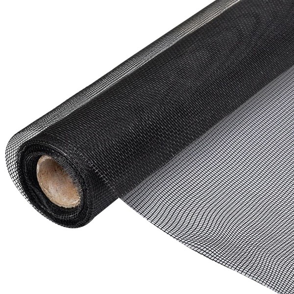 Mesh Screen Fiberglass 3' 3" x 33' Black Hardware,Fencing,Barriers,Fence Panels