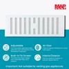 MAP 9" x 3" Adjustable Plastic Vent Grille with Fly